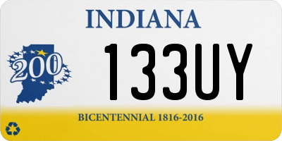 IN license plate 133UY