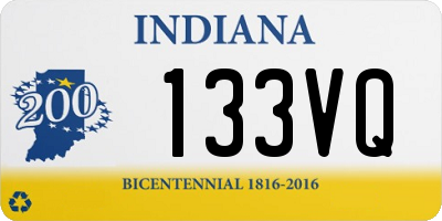 IN license plate 133VQ