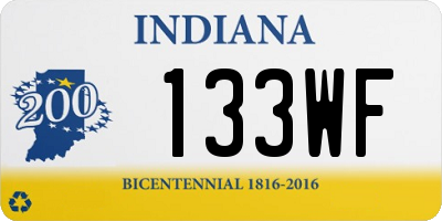 IN license plate 133WF