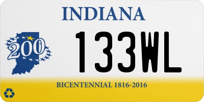 IN license plate 133WL