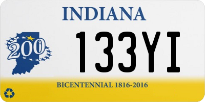 IN license plate 133YI