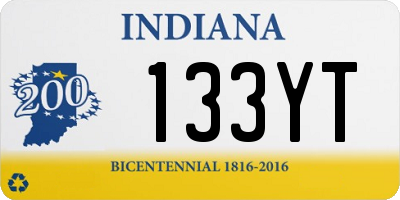 IN license plate 133YT