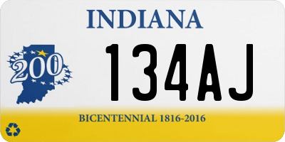 IN license plate 134AJ