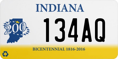 IN license plate 134AQ