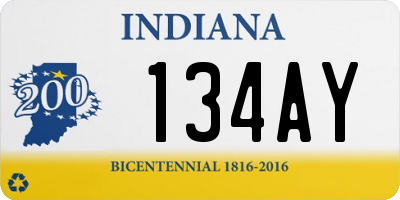 IN license plate 134AY