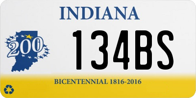 IN license plate 134BS