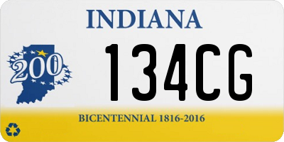 IN license plate 134CG