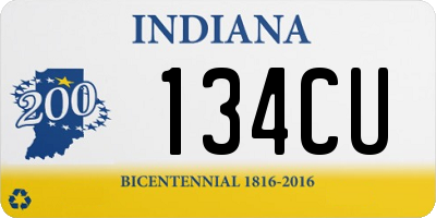 IN license plate 134CU