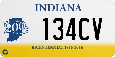 IN license plate 134CV