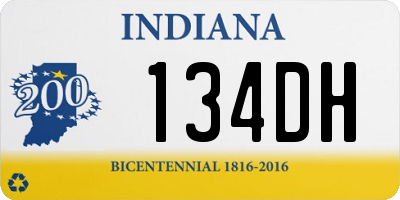 IN license plate 134DH