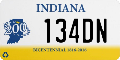 IN license plate 134DN