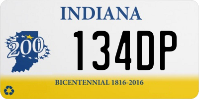 IN license plate 134DP