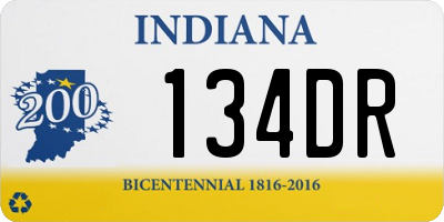 IN license plate 134DR