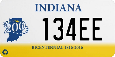 IN license plate 134EE