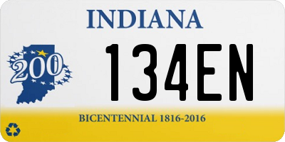 IN license plate 134EN
