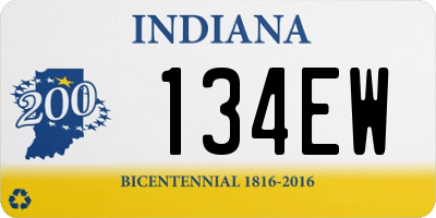 IN license plate 134EW