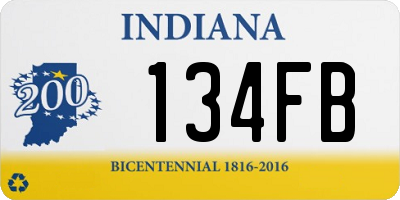 IN license plate 134FB
