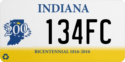 IN license plate 134FC