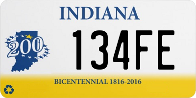 IN license plate 134FE