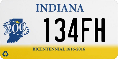 IN license plate 134FH