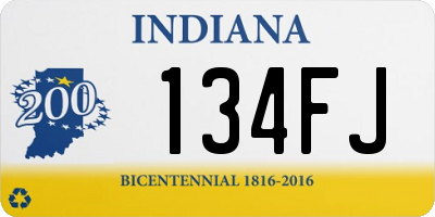 IN license plate 134FJ