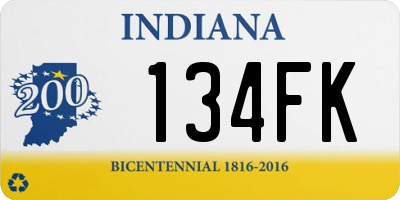 IN license plate 134FK