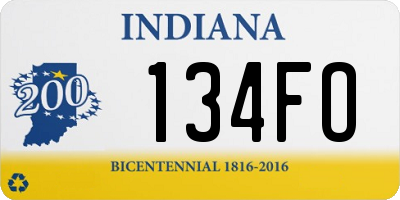 IN license plate 134FO