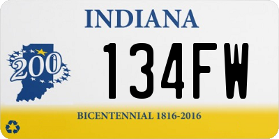 IN license plate 134FW