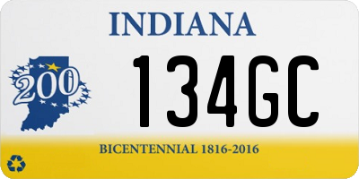 IN license plate 134GC