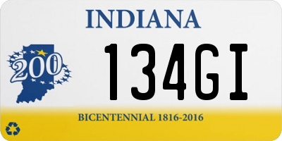 IN license plate 134GI