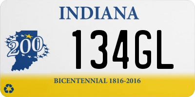 IN license plate 134GL