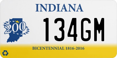 IN license plate 134GM