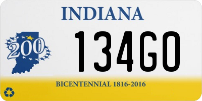 IN license plate 134GO