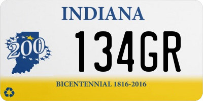 IN license plate 134GR