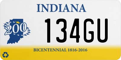 IN license plate 134GU