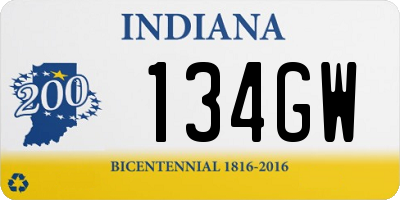 IN license plate 134GW