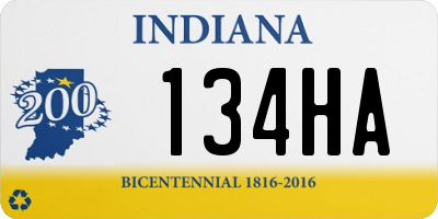 IN license plate 134HA