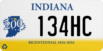 IN license plate 134HC