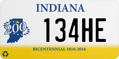 IN license plate 134HE