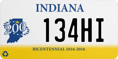 IN license plate 134HI
