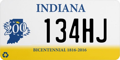 IN license plate 134HJ