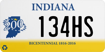 IN license plate 134HS