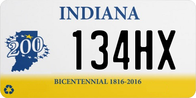 IN license plate 134HX