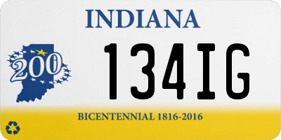 IN license plate 134IG