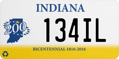 IN license plate 134IL