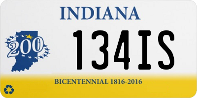 IN license plate 134IS