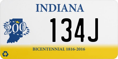 IN license plate 134J