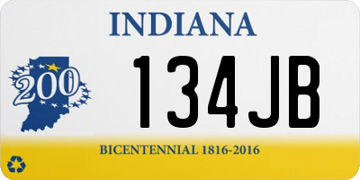 IN license plate 134JB