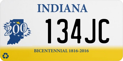 IN license plate 134JC