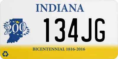 IN license plate 134JG